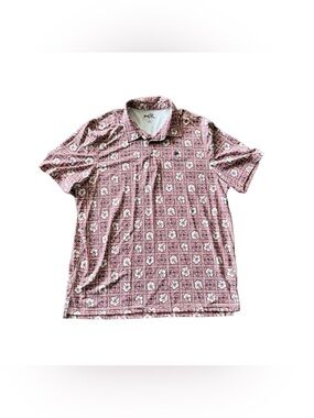 Reyn Spooner Polo Shirt Men's XXL Pua Patchwork Hawaiian Golf Athleisure Casual